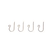 H for Happy&trade; Mantel Christmas Stocking Hooks in Bronze (Set of 4)