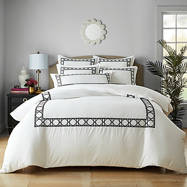 Wamsutta&reg; Atlantis 3-Piece King Comforter Set in Black. View a larger version of this product image.