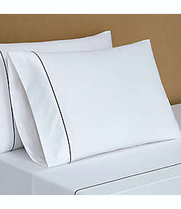 Fundas para almohada estándar de algodón Everhome™ bordadas color azul