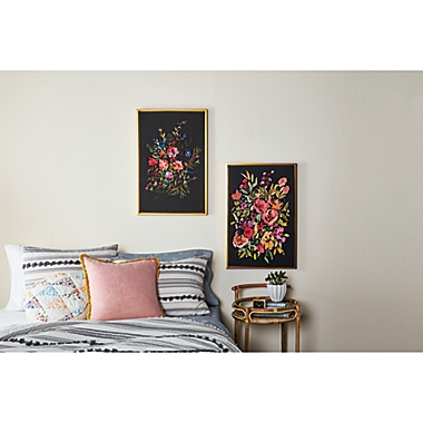 Wild Sage&trade; Floral 20-Inch x 30-Inch Gold-Framed Canvas Wall Décor (Set of 2). View a larger version of this product image.