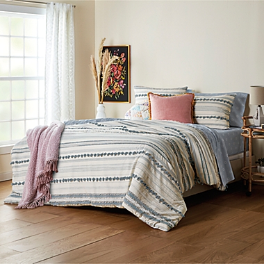 Wild Sage&trade; Sydney 3-Piece Full/Queen Comforter Set in Grey. View a larger version of this product image.