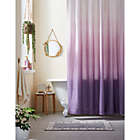 Alternate image 0 for Wild Sage&trade; 72-Inch x 72-Inch Maylin Ombr&eacute; Shower Curtain in Pink/Purple
