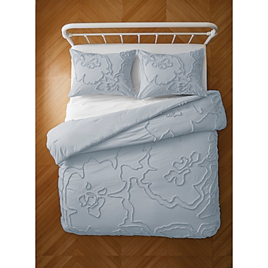 Wild Sage&trade; Corinna 3-Piece Full/Queen Duvet Cover Set in Blue Fog. View a larger version of this product image.