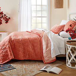 Wild Sage&trade; Evie Ogee 2-Piece Twin/Twin XL Quilt Set in Coral