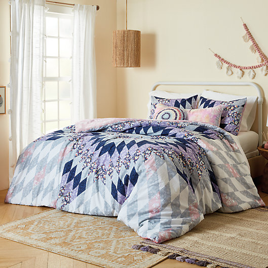 Alternate image 1 for Wild Sage™ Kyra 2-Piece Reversible Twin/Twin XL Comforter Set in Blue