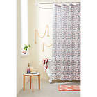 Alternate image 0 for Wild Sage&trade; Esme Peacock Shower Curtain in White