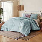 Alternate image 1 for Wild Sage&trade; Michaela Tufted Triangles 3-Piece King Comforter Set in Ether