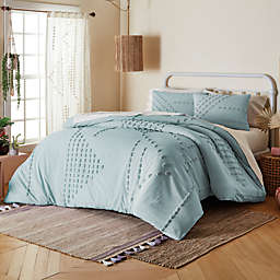 Wild Sage™ Michaela Tufted Triangles 2-Piece Twin Comforter Set in Ether