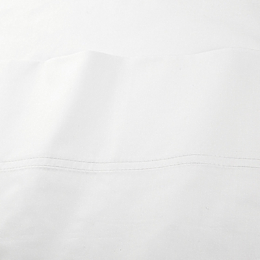 Nestwell&trade; Cotton Sateen 400-Thread-Count Twin XL Flat Sheet in Bright White. View a larger version of this product image.