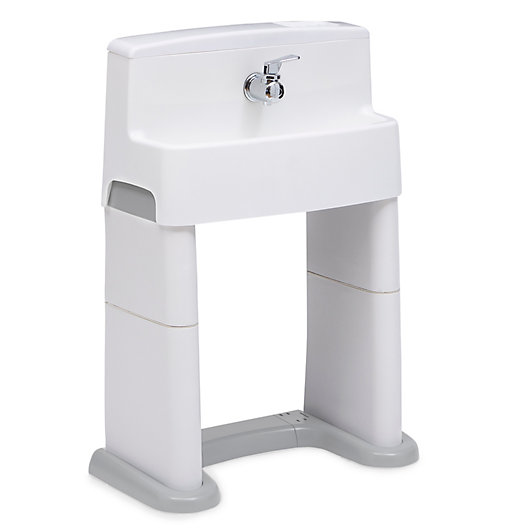 Alternate image 1 for Delta Children® PerfectSize 3-in-1 Convertible Sink in White/Grey