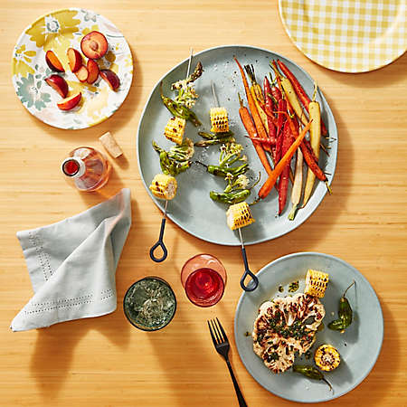 a selection of spring dishes