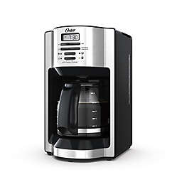 Oster® 12-Cup Programmable Rapid Brew Coffee Maker in Black/Stainless Steel