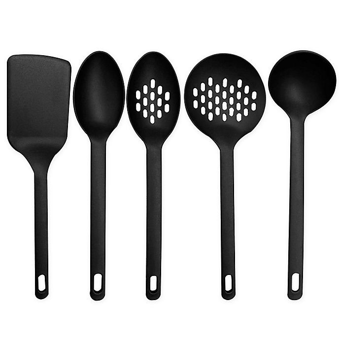 Alternate image 1 for Simply Essential™ Nylon Kitchen Utensil Collection in Black