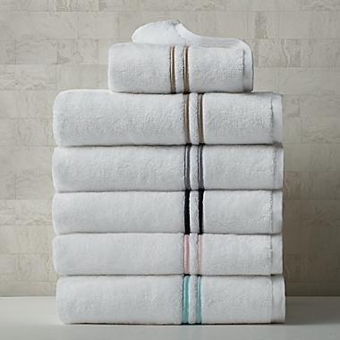 Wamsutta&reg; Egyptian Cotton Hand Towel in Illusion Blue. View a larger version of this product image.