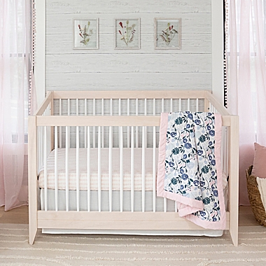 aden + anais&trade; essentials Flowers Bloom Crib Bedding Collection in Pink. View a larger version of this product image.