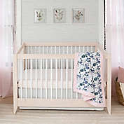 aden + anais&trade; essentials Flowers Bloom 3-Piece Cotton Crib Bedding Set in Pink