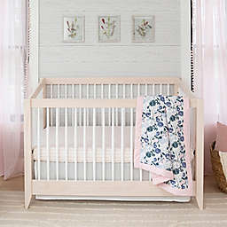 aden + anais™ essentials Flowers Bloom 3-Piece Cotton Crib Bedding Set in Pink