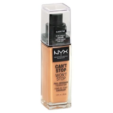 NYX Professional Makeup Can't Stop Won't Stop 1 fl. oz. Foundation in Classic Tan. View a larger version of this product image.