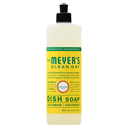 Alternate image 1 for Mrs. Meyer's® Clean Day 16 oz.. Honeysuckle Dish Soap