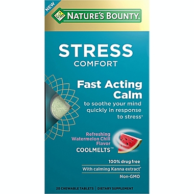 Nature&#39;s Bounty&reg; 20-Count Stress Comfort Chewable Tablets. View a larger version of this product image.