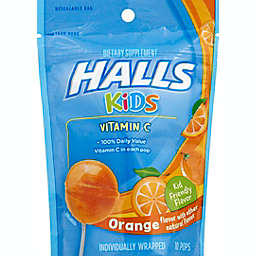 Halls 10-Count Kids Viatimin C Pops in Orange