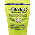 Alternate image 1 for Mrs. Meyer&#39;s&reg; 20-Count Automatic Dish Soap Pacs in Lemon Verbana