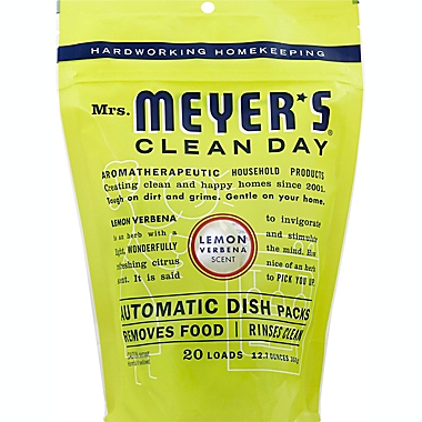 Mrs. Meyer&#39;s&reg; 20-Count Automatic Dish Soap Pacs in Lemon Verbana. View a larger version of this product image.