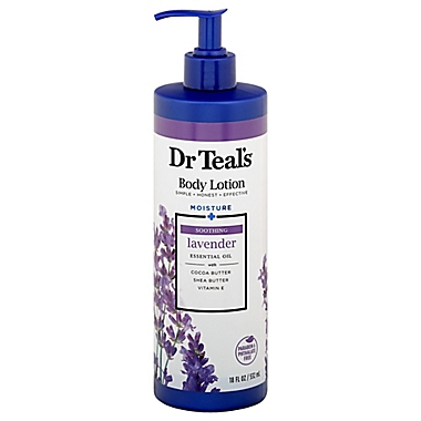 Dr Teal&#39;s&reg; 18 oz. Soothing Lavender Essential Oil Body Lotion. View a larger version of this product image.