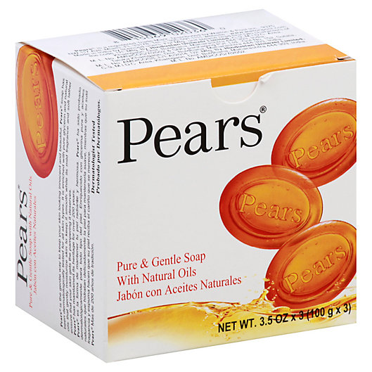 Alternate image 1 for Pears® 3-Pack 3.5 oz. Pure & Gentle Soap with Natural Oils