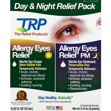 TRP The Relief Products&trade; .33 fl. oz. Allergy Eyes Day &amp; Night Homeopathic Relief Pack. View a larger version of this product image.