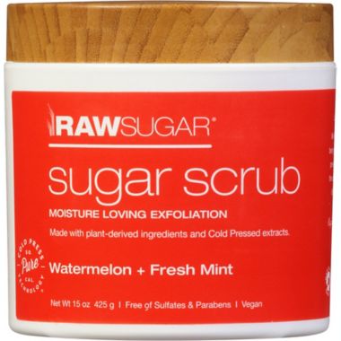 RAW SUGAR&reg; 15 oz. Sugar Scrub in Watermelon + Fresh Mint. View a larger version of this product image.