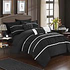 Alternate image 1 for Chic Home Aero 10-Piece King Comforter Set in Black