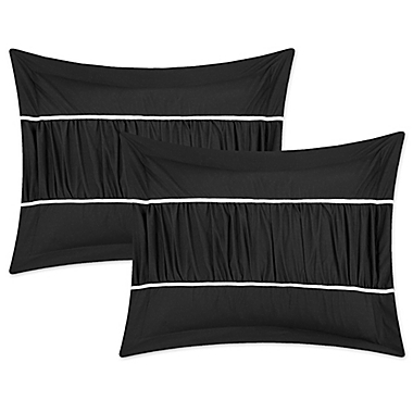 Chic Home Aero 10-Piece King Comforter Set in Black. View a larger version of this product image.