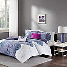 Alternate image 1 for Intelligent Design Mila Full/Queen Comforter Set in Purple