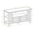Alternate image 3 for Forest Gate 44" Will Traditional Wood TV Stand Console in Brown