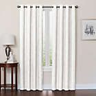 Alternate image 0 for Design Solutions Quinn 84-Inch Grommet 100% Blackout Window Curtain Panel in White (Single)