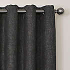 Alternate image 1 for Design Solutions Quinn 108-Inch 100% Blackout Window Curtain Panel in Black/Charcoal (Single)
