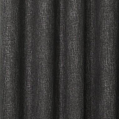 Design Solutions Quinn 108-Inch 100% Blackout Window Curtain Panel in Black/Charcoal (Single). View a larger version of this product image.
