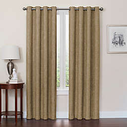 Design Solutions Quinn 84-Inch Grommet 100% Blackout Window Curtain Panel in Mocha (Single)
