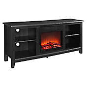 Forest Gate&trade; Huntley 58-Inch Fireplace TV Stand in Black