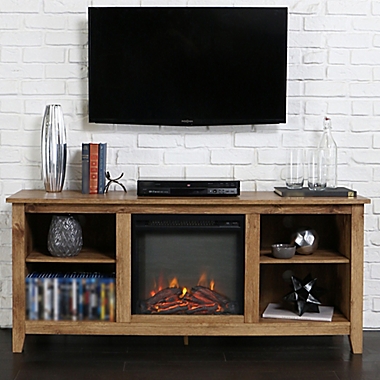 Forest Gate&trade; Huntley 58-Inch Fireplace TV Stand in Barnwood. View a larger version of this product image.