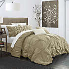 Alternate image 1 for Chic Home Hilton 6-Piece Queen Comforter Set in Taupe