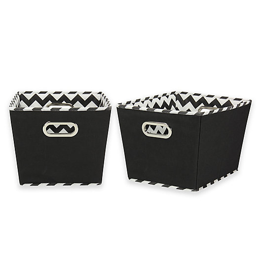 Alternate image 1 for Household Essentials® Tapered Storage Bins (Set of 2)