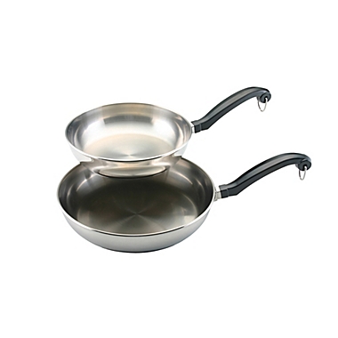 Farberware&reg; Stainless Steel 2-Piece Skillet Set. View a larger version of this product image.