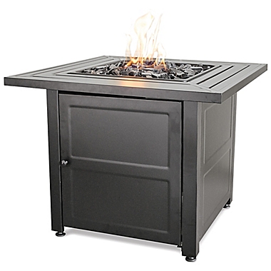 UniFlame&reg; Propane Gas Outdoor Firebowl with Steel Mantel. View a larger version of this product image.