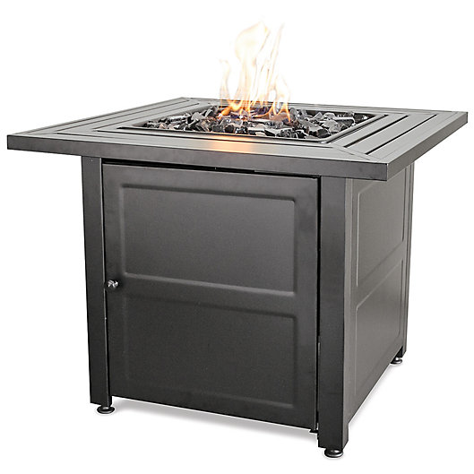 Alternate image 1 for UniFlame® Propane Gas Outdoor Firebowl with Steel Mantel