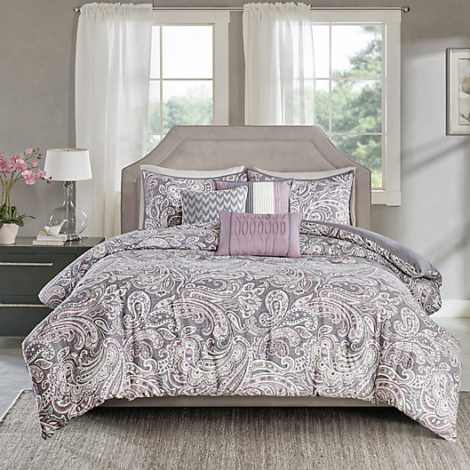 Alternate image 1 for Madison Park Gabby 7-Piece King Comforter Set in Purple