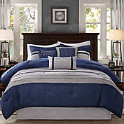 Madison Park&reg; Palmer 7-Piece King Comforter Set in Blue