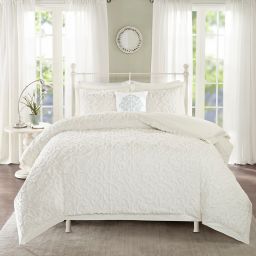 Madison Park Sabrina 4-Piece King/California King Comforter Set in Off White