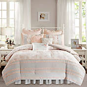 Madison Park Serendipity Cotton Percale Comforter Set in Coral